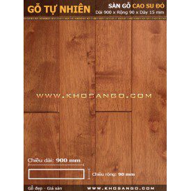 Sàn gỗ cao su đỏ 900mm