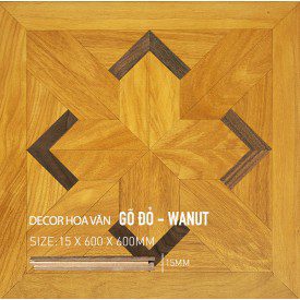 Sàn gỗ Hoa Văn Walnut- Gõ Đỏ 600x600mm